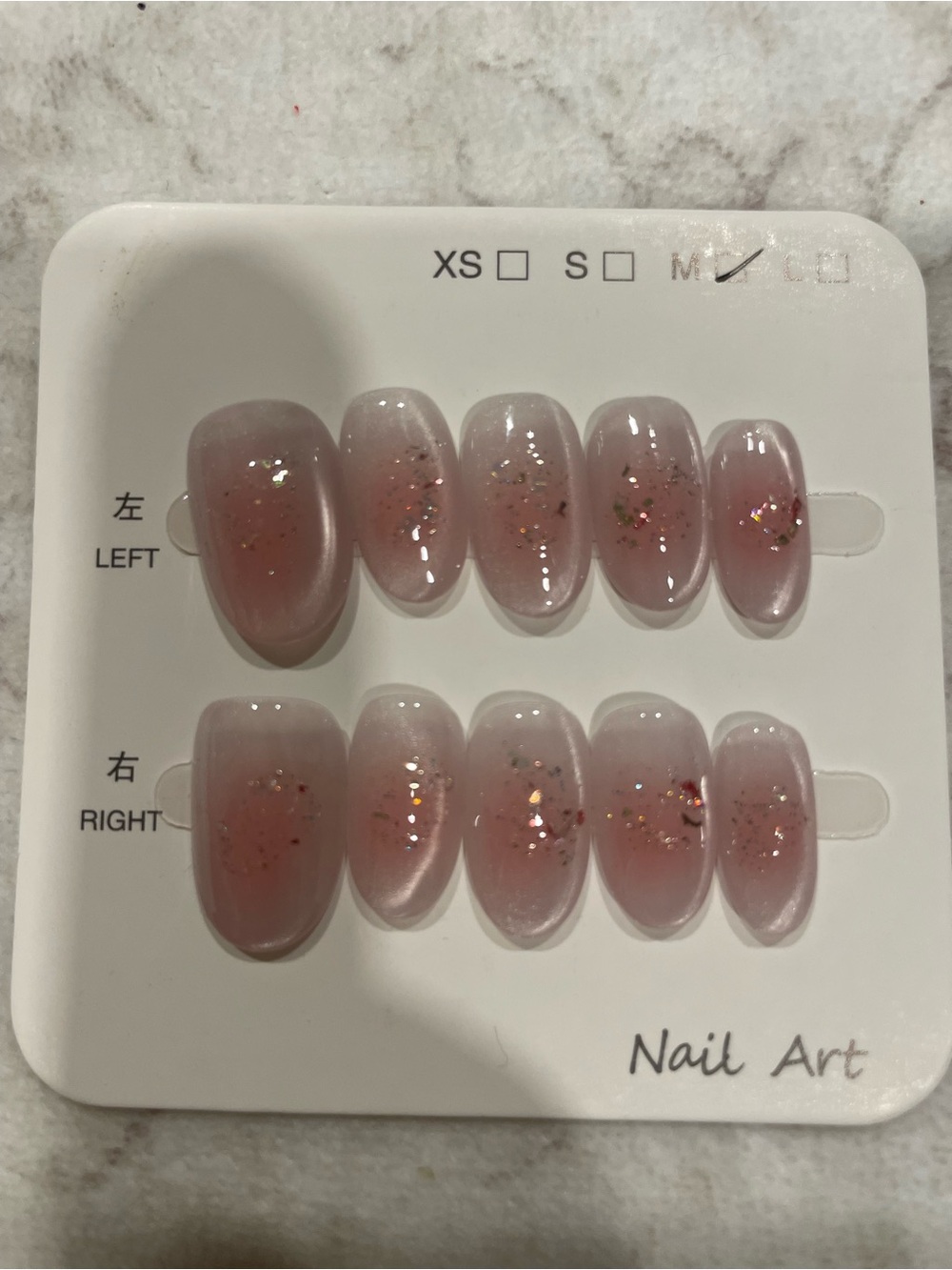 5 for $20! High Quality Press-On Nails in size medium